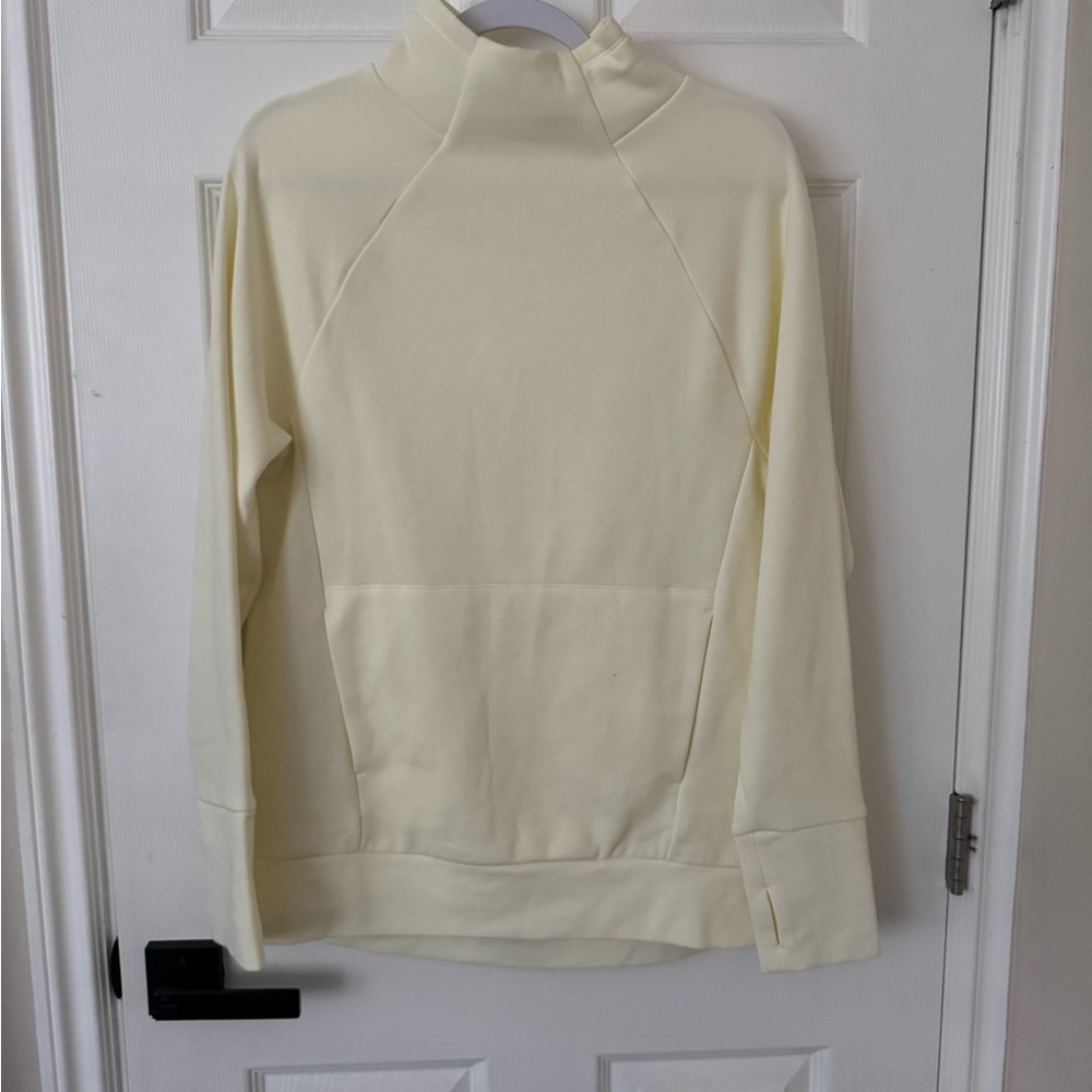 NWOT Fabletics Cream High-Neck Pullover